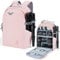 bagsmart Camera Backpack, DSLR SLR Camera Bag Fits up to 15.6 Inch Laptop Water Resistant with Rain Cover, Tripod Holder for Women and Men,Pink