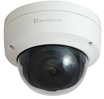 LevelOne Gemini Feste-Dom-IP-Netzwerk-Kamera, 2 Megapixel, H.265, Vandalensicher, 802.3af PoE, Innen/Außen
