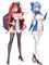 Jiumaocleu Anime Azur Lane USS Honolulu und Uss St. Louis Figur Statue Modell, PVC Handgefertigtes Sammlerstück Desktop Display Dekoration Skulptur Geschenke für Fans