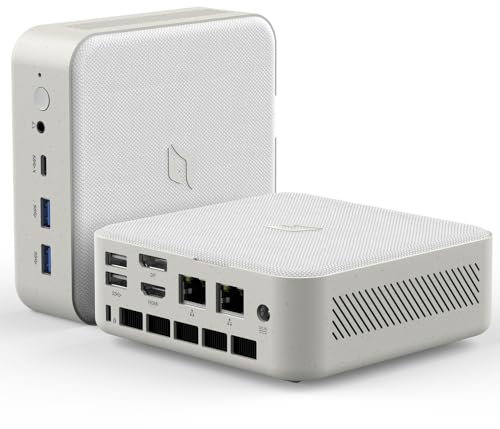 CyberGeek Petit PC AMD Ryzen 7 5700U (8C/16T, jusqu'à 4,3 GHz), mini ordinateur de bureau 8 Go DDR4 RAM 512 Go PCIe SSD, 4K UHD Mini ordinateur de bureau prend en charge Triple Display/WiFi/BT5.0/HDMI