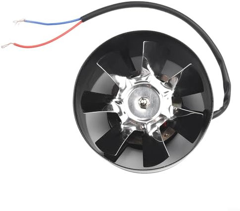 Besttoolifes IDM100 Inline Fan 100 Mm / 4'' - Inline Fan - Small Extractor Fan - Inline Extractor Fan - Kitchen - Greenhouse - Tent - Garage(Black)