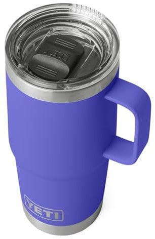 YETI Rambler, Stainless Steel Vacuum Insulated Travel Mug with Stronghold Lid, Ultramarine Violet, 20 oz (591 ml)