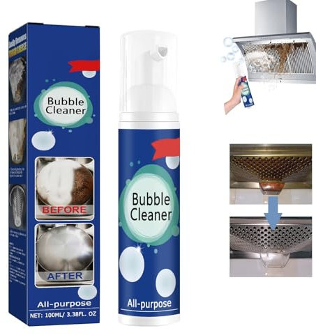 Bubble Cleaner Foam Spray,Stain Removing Foam Cleaner,Multipurpose Kitchen Degreaser Cleaner Spray,Suitable for Oven,Microwave Oven,Ceramic Tile,100ml