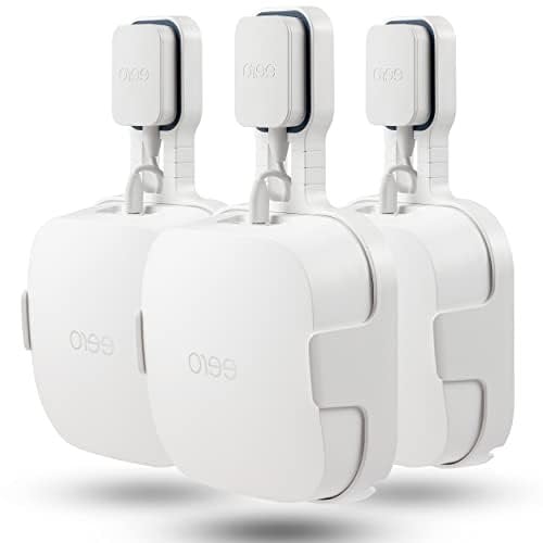 Aokicase Wall Mount for Eero Pro 6E Home WiFi System, Simple and Robust Wall Mount Stand for Eero Pro 6E Tri-Band Mesh Wi-Fi 6 System, Without Messy Cables (White, 3 Pieces)