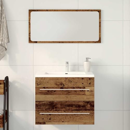 Homgoday Mueble de baño para Lavabo de Madera Antigua 60x38,5x48 cm Mueble de Baño,Conjunto de Muebles de baño,Modernos Muebles de baño