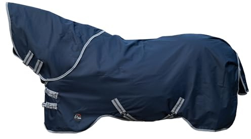 HKM Therma Pro Weidedecke mit abnehmbarem Halsteil, Dunkelblau, 125