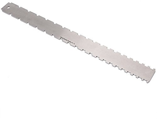 VGEBY Gitarrenbauer mit gerader Kante und gezahntem Hals aus Edelstahl für Gibson-Gitarre 420 x 37mm