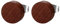 JewelryWe Schmuck Herren Damen Ohrstecker, Edelstahl Holz Runde Ohrringe Piercing Geschenk für Männer Frauen, Braun, 10mm