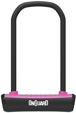 Onguard Neon U-Lock Diebstahlsicherung für Erwachsene, Unisex, Rosa, 115 x 230 mm-11 mm