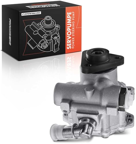 Frankberg Servopumpe Hydraulikpumpe Lenkung Replace #4B0145156, 8D0145156F | Kompatibel mit Audi A6 4B.C5 2.4L, A6 Avant 4B.C5 2.4L 2.8L; ohne Riemenscheiben, mit Öleinlassanschluss