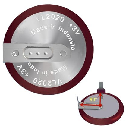 QIXIUBIA Ersatz für VL2020 Akku für BMW E46 E60 E92 3 328 330 X5 Keyless Entry Fernbedienung Smart Car Key Fob Shell (90 Grad Bein)