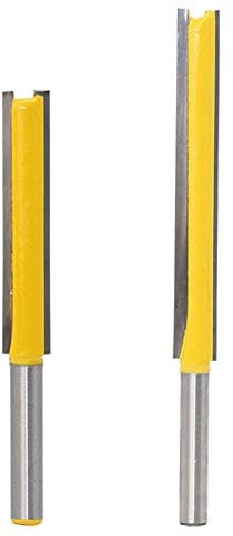 2 Stück Fräser Nutfräser Extra Langer Schnittlänge 8mm Schaft Gerades Fräser Schneidmesser Holzbearbeitungs Schneidwerkzeug