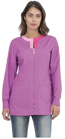 siggi INDY Kasack Langarm kürzbar mit Reißverschluss (lila, XXXL)