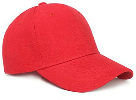 Boolavard Baseball Cap Adjustable Size for Running Workouts and Outdoor Activities All Seasons (Red)
