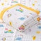 Hivia Musselin Decke 6 Lagig Kuscheldecke Baby Baumwolle 110 x 110 cm Musselin Babydecke Wickeldecke Weiche Decke für Badetuch,Kinderdecke Neugeborene Unisex (Gelb Elefante)