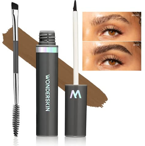 Wonderskin Dream Brow Augenbrauengel, Langanhaltendes Augenbrauengel, Wasserfest, Übertragungssicher, Getönte Augenbrauen-Mascara (Brünett)