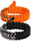 Wizock Handgefertigte Paracord-Armbänder, geflochtenes Überlebensarmband für Damen und Herren, verstellbar, Camping, Party, Freundschaftsarmbänder, 2 Stück, Nylon, Kein Edelstein