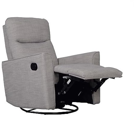 Savannah Swivel Glider Recliner Chair – Pebble