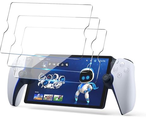 IBETEK 3-Stück Schutzfolie für Sony PS5 PlayStation Portal Displayschutz, 9H Härte Glas Panzerfolie für Sony PS5 PlayStation Portal Zubehör, HD Displayschutz Folie, Anti-Kratzer Schutzglas