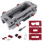 Milescraft 1229 Hinge Jig Plus – Dual Clamping Door Hinge Jig Door Hinge Mortiser. Complete Hinge Installation Kit Rout Mortises from 2.5” to 4.5”. Strike and Latch Plates Included for Standard Doors