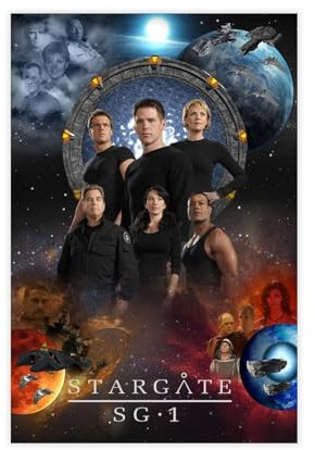 NFJUVX Stargate SG-1 TV-Serie-Poster, Leinwand-Poster, Schlafzimmer-Dekor, Sportlandschaft, Büro, Raumdekoration, Geschenk, ungerahmt, 20 x 30 cm