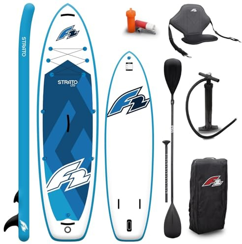 2024 F2 Strato SUP 10,5 Blue - Stand UP Paddle Board + KAJAK Sitz & -PADDEL