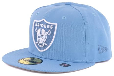 New Era Cap 59FIFTY Herren Basecap NFL Limited Edition (Las Vegas Raiders, hellblau, 7 3/4)