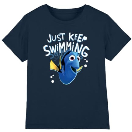 Finding Nemo Boy's Dory Just Keep Swimming Unisex Kids T Shirt
