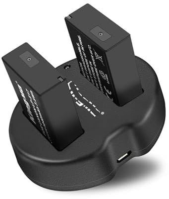 Lithium Battery LP-E17 LP E17 Battery Dual USB Charger Kit ,Compatible For Canon EOS RP M3 M5 M6 M6 II 250D 200DII 750D 760D 800D 850D 77D ,Battery(Battery and Charger)