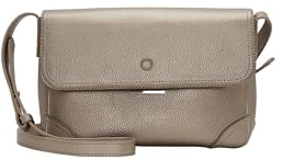 O bag - Borsa a tracolla nubby in poliuretanica, oro (17 X 26 X 8 cm)