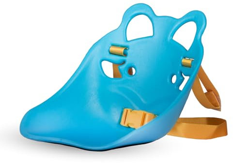 lerwliop Kinderfahrradsitzlehne faltbar und vielseitig anpassbar für alle Fahrräder leicht zu tragen Eva Puppensitz Fahrrad hinten, Blau