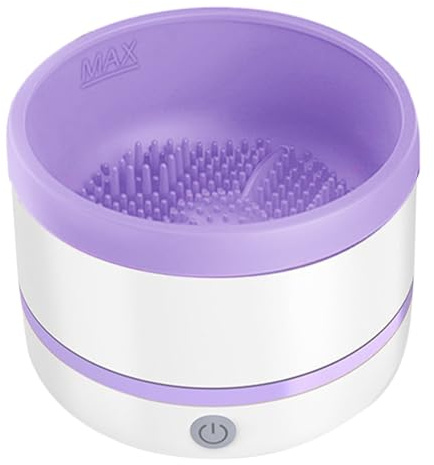 Pulitore Spazzole Trucco Elettrico Automatico - Lavapennelli Automatico Con Centrifuga | Accessori Per La Pulizia Di Fondotinta, Correttore, Ombretti E Spazzole Per Fard