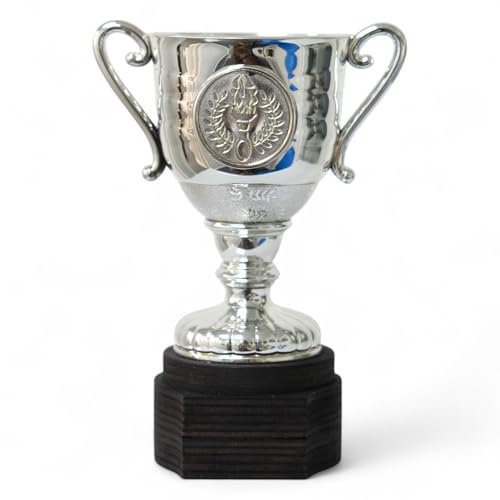 Trophy Monster Beacon Silver Plastic Trophy Cup Award Budget Award | for Clubs, Schools & Presentations | 125mm