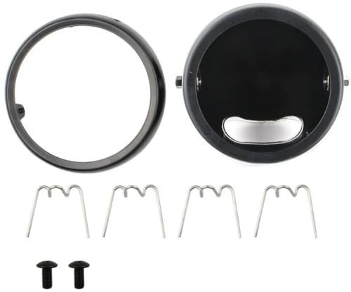 Aboiled 5-3/4 5,75 Motorrad Scheinwerfer GehäUse Eimer für Motorrad ZubehöR Schwarz
