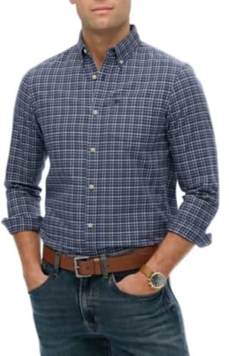Superdry Mens Premium Check Oxford Shirt