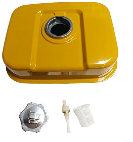 YJDOORPLAY Réservoir de carburant avec moteurs EX17 et EX21 – Construction métallique, pièce de rechange directe pour tondeuse à gazon EX17/EX21 modèles