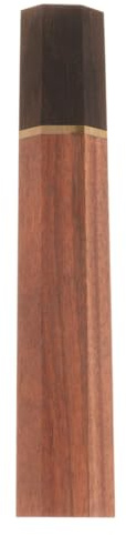 Housoutil Japanischer Messergriff Wa Griff Ersatz aus Braunem Blut Sandelholz Achteckiger Holzgriff 13x6x100mm für Nakiri Santoku Gyuto Küchenmesser Messergriffzubehör für Sashimi