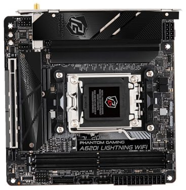 schede madri Scheda madre Fit For ASRock A620I Lightning WiFi A620 supporta R9 7950X 7900X R7 7800X3D 7600X CPU AM5 DDR5 USB3.2 Gen2 M. Mini-ITX