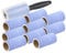 PEARL Kleiderrolle: 10er-Set: Fusselrolle mit Griff und 9 Ersatz-Rollen, 600 Blatt, 84 m (Kleberollen, Fussel Kleberolle, 10 ER Fusselroller)