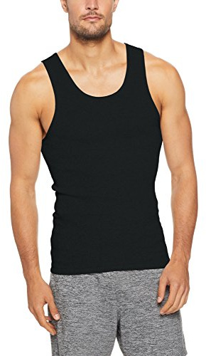 Bonds Mens Cotton Chesty Singlet, Black (1 Pack), 20 / X-Large
