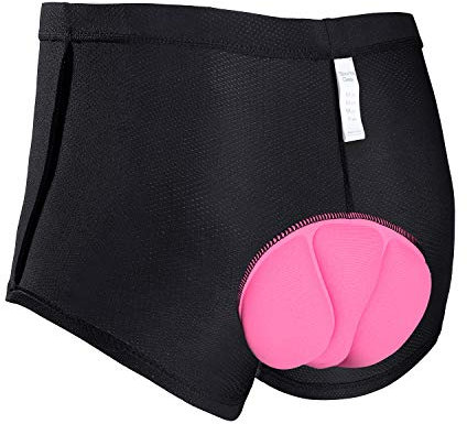 JXJFOZ Radunterhose Damen Gepolstert - Fahrradhose mit 3D Gel Sitzpolster - Radsport Unterwäsche - Fahrrad Unterziehhose