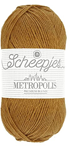 Scheepjes Metropolis Yarn 50g - 035 Seoul, Yellow and Brown