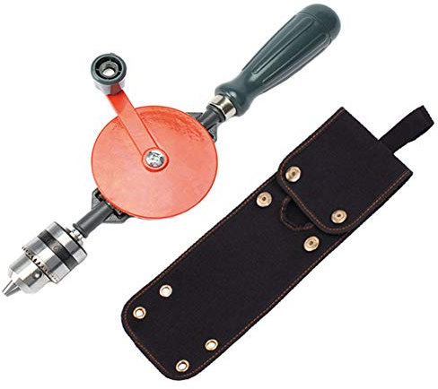 Trapano Manuale Trapano A Manovella Manuale,Trapano A Doppio Pignone Con Borsa E Trapano Per Legno Acrilico Plastica Circuito Punzonatura,Mandrini A 3 Ganasce,1/4inch
