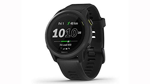 Garmin Forerunner 745, GPS per la corsa, Display MIP da 1,2, Distanza, Passo, Cardio, HRV, VO2max, Piani gratuiti per 5K, 10K e mezza, Musica, GarminPay, Notifiche (Black)