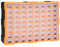 vidaXL Multi-Schubladen Organizer mit 64 Schubladen Sortierkasten Sortimentskoffer Sortimentskasten Sortimentsbox Kleinteilemagazin 52x16x37,5cm