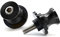 Ständeraufnahme Bobbins Spool Racingadapter Schwingenschutz Montageständer Universal Aluminium 2 stücke 8 mm Motorrad Schwinge Sliders Spulen Schwinge Ständer Schraube Schwarz für Alle Jahre