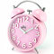 MPM Réveil analogique rétro sans tic-tac | Réveil Fort pour Les dormeurs Profonds | Réveil rétro avec Cadran 3D | Réveil Parfait pour Les malentendants | Belle décoration Vintage | 15,5 cm – Rose