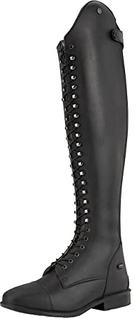 SUEDWIND FOOTWEAR Winter-Reitstiefel Legacy Venado Merino Schwarz 38-41 | Medium-Wide – Leder-Stiefel mit Polo-Schnürung, Reißverschluss, Merino-Fell & Ultima RS-Sohle – maximale Isolierung