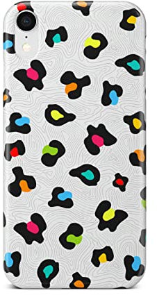 iCaseDesigner Animal Print Phone Case Compatible with iPhone X/XS. 3. Colourful Leopard Print