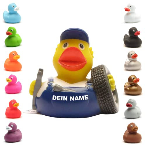 Badeente - personalisierbar (Auto-Mechaniker Ente)